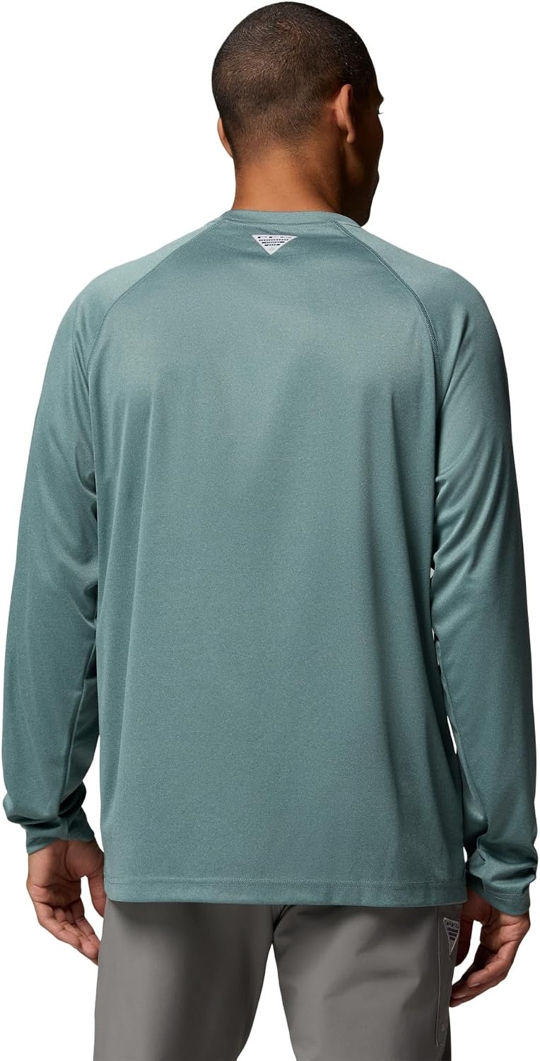 image:imageColumbia Mens PFG Terminal Tackle Long Sleeve ShirtMetal HeatherLight Camel Logo