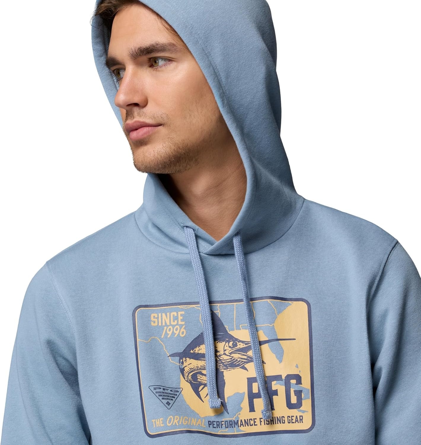 image:imageColumbia Mens Pfg Gone Gulfin HoodieDockside Blue