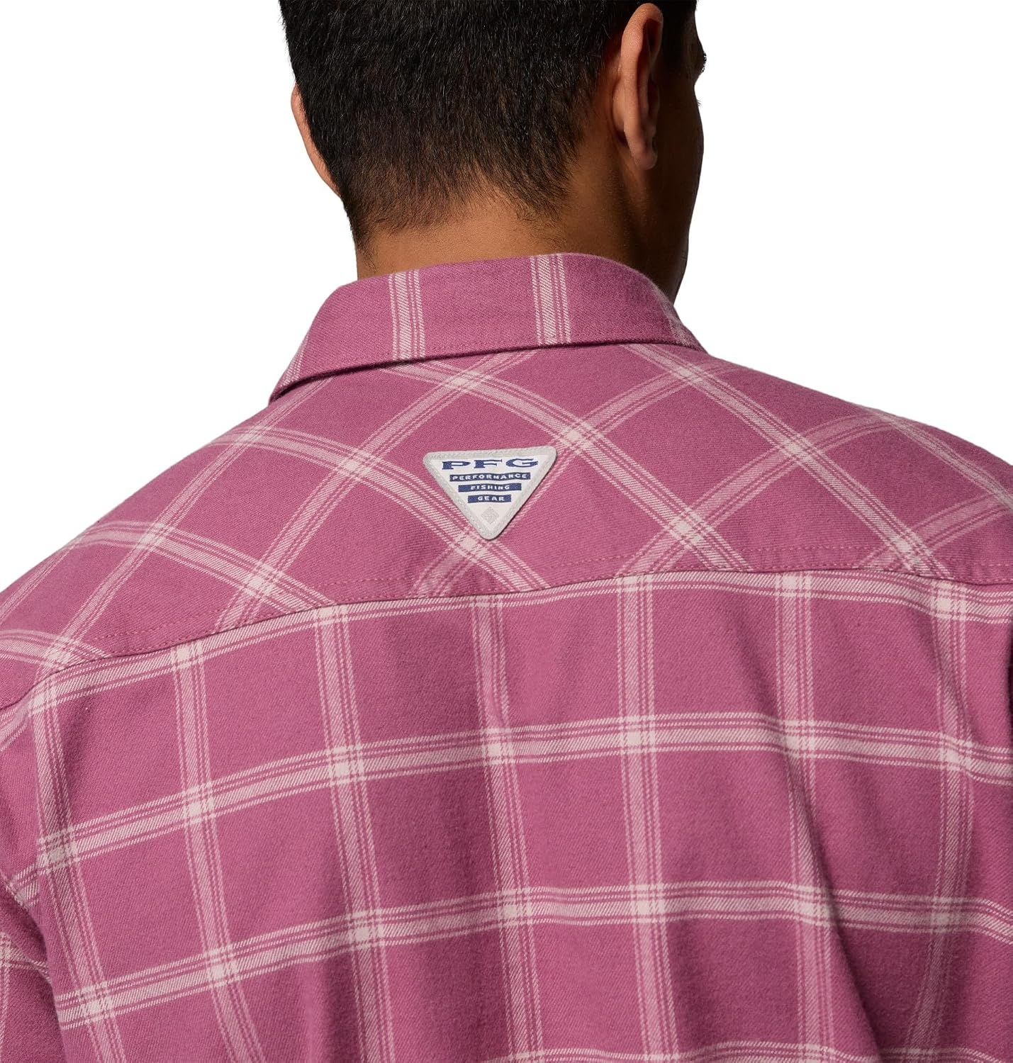 image:imageColumbia Mens Pfg Topwater Tech FlannelAntique Mauve Waterline Windowpane