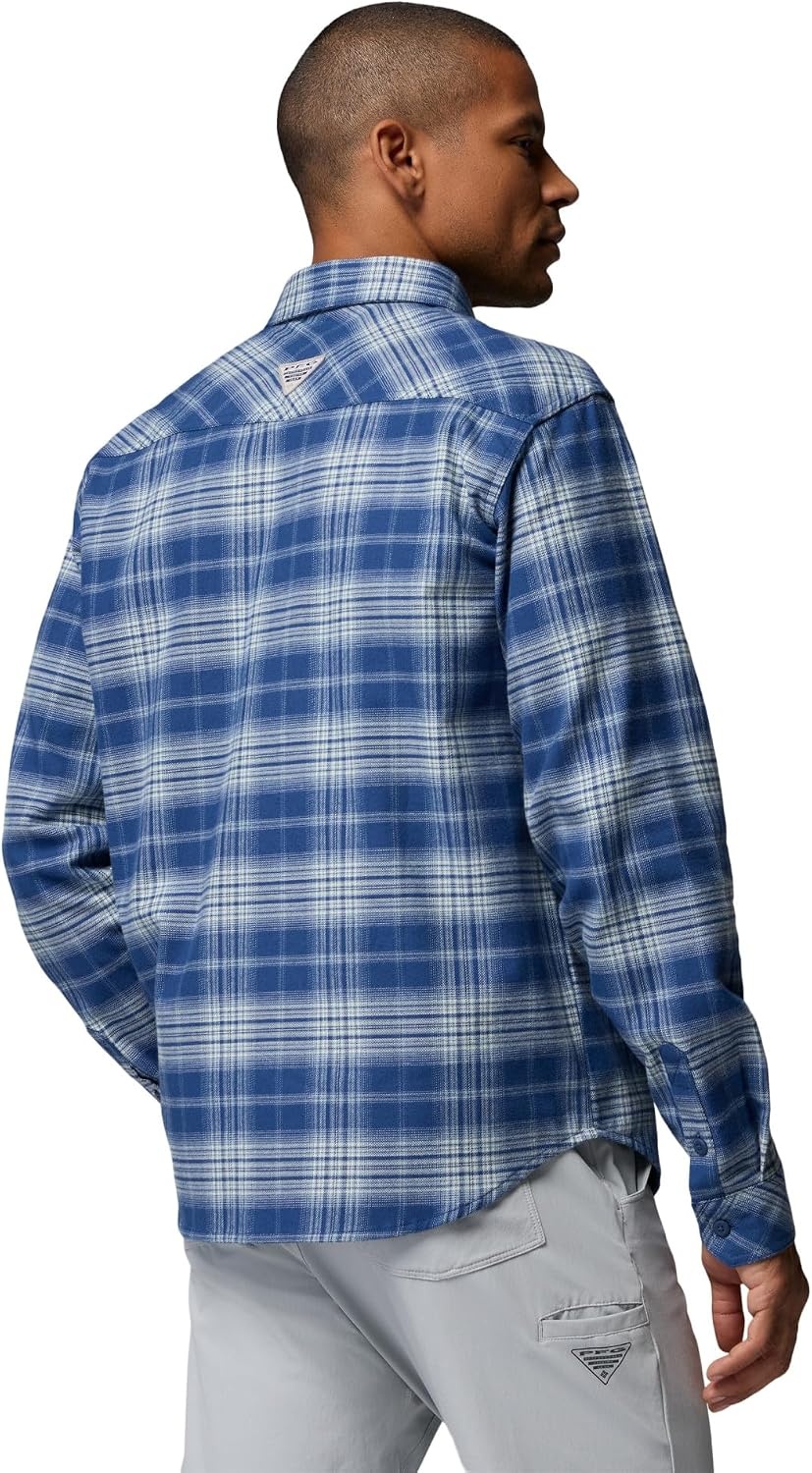 image:imageColumbia Mens Pfg Topwater Tech FlannelCarbon Sheer Plaid