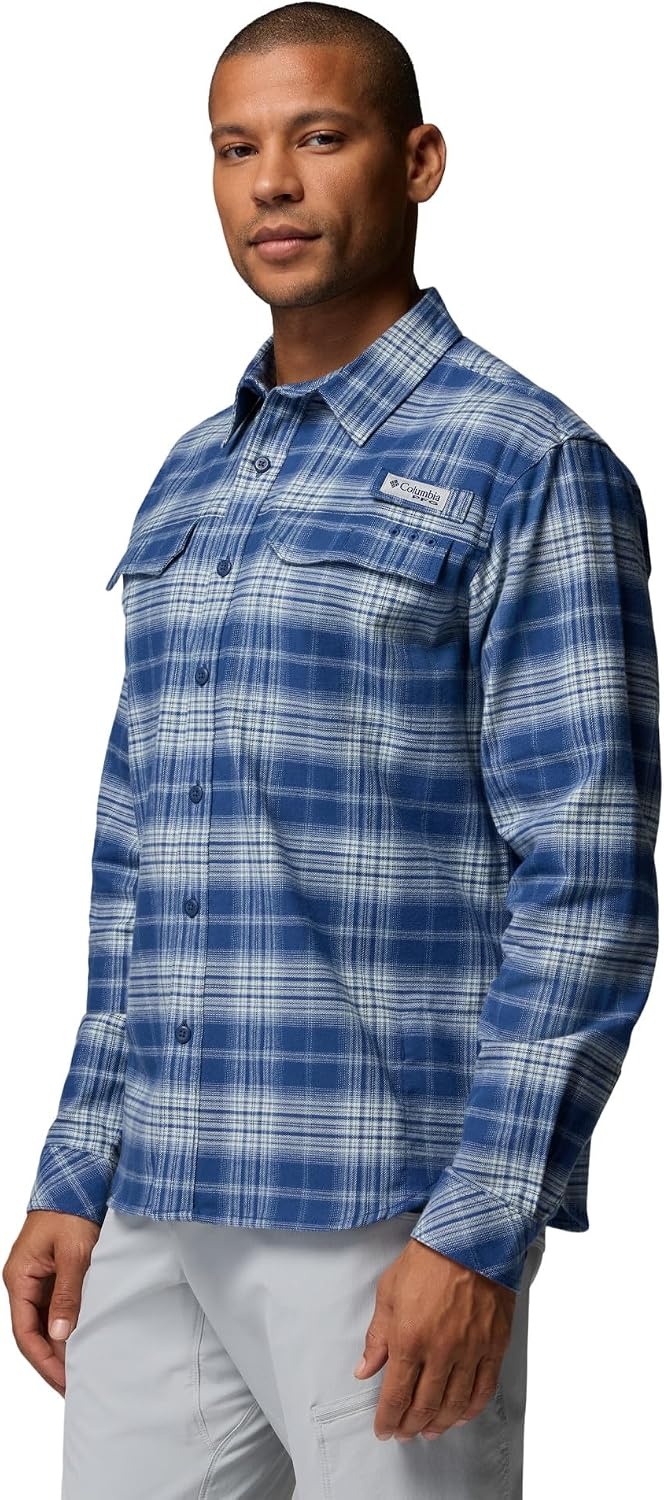 image:imageColumbia Mens Pfg Topwater Tech FlannelCarbon Sheer Plaid