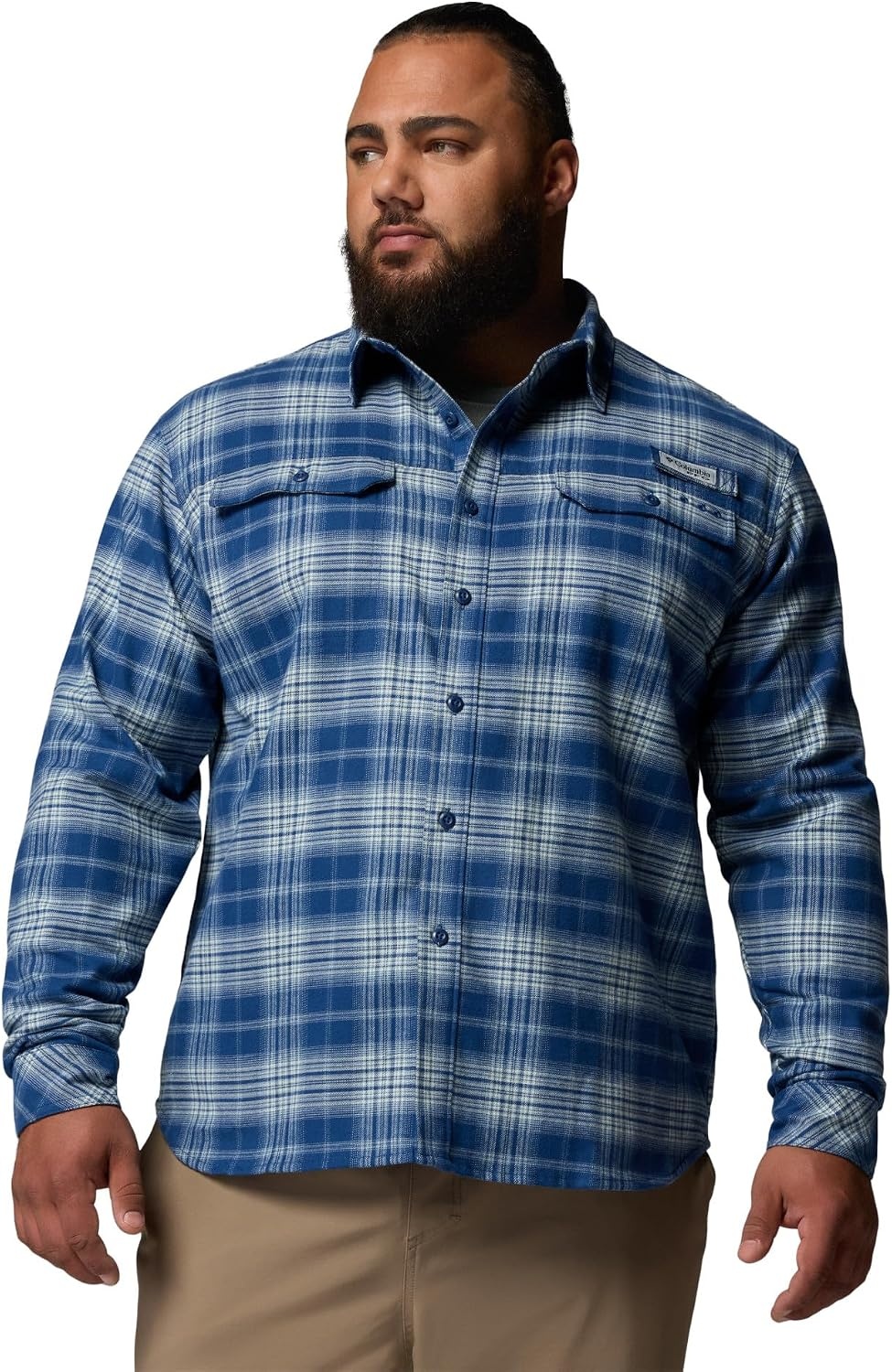 image:imageColumbia Mens Pfg Topwater Tech FlannelCarbon Sheer Plaid