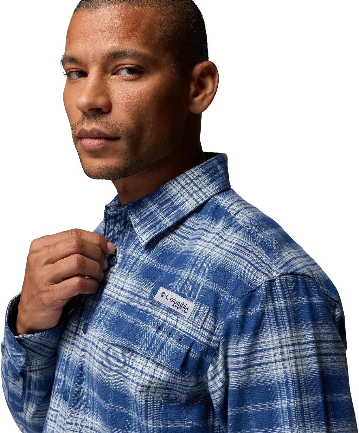 image:imageColumbia Mens Pfg Topwater Tech FlannelCarbon Sheer Plaid