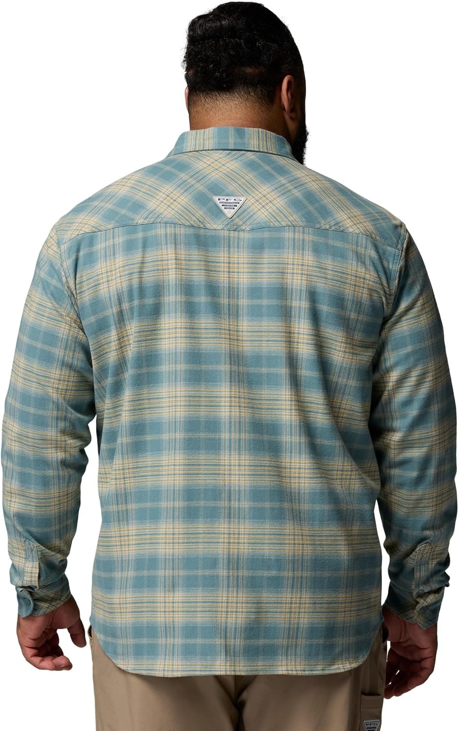 image:imageColumbia Mens Pfg Topwater Tech FlannelMetal Sheer Plaid