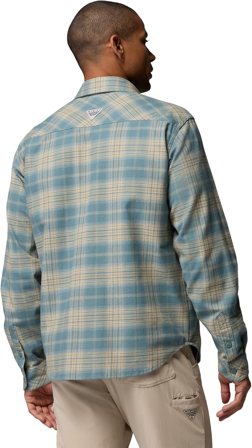 image:imageColumbia Mens Pfg Topwater Tech FlannelMetal Sheer Plaid