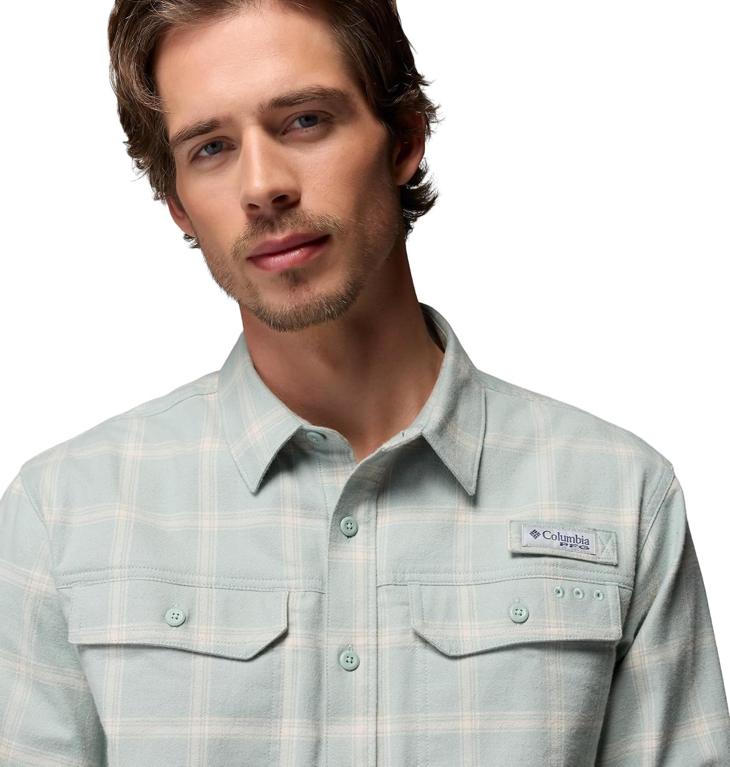 image:imageColumbia Mens Pfg Topwater Tech FlannelNiagara Waterline Windowpane
