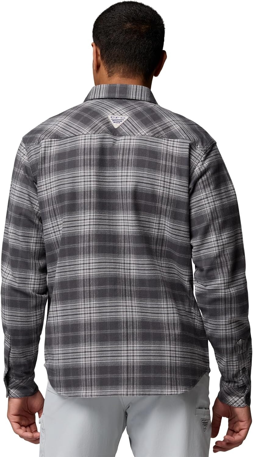 image:imageColumbia Mens Pfg Topwater Tech FlannelShark Sheer Plaid