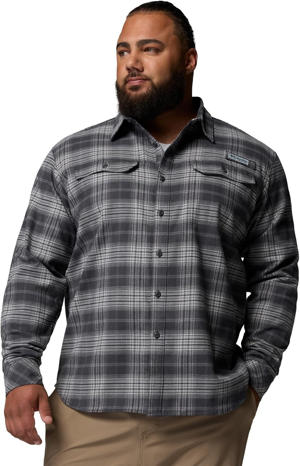 image:imageColumbia Mens Pfg Topwater Tech FlannelShark Sheer Plaid