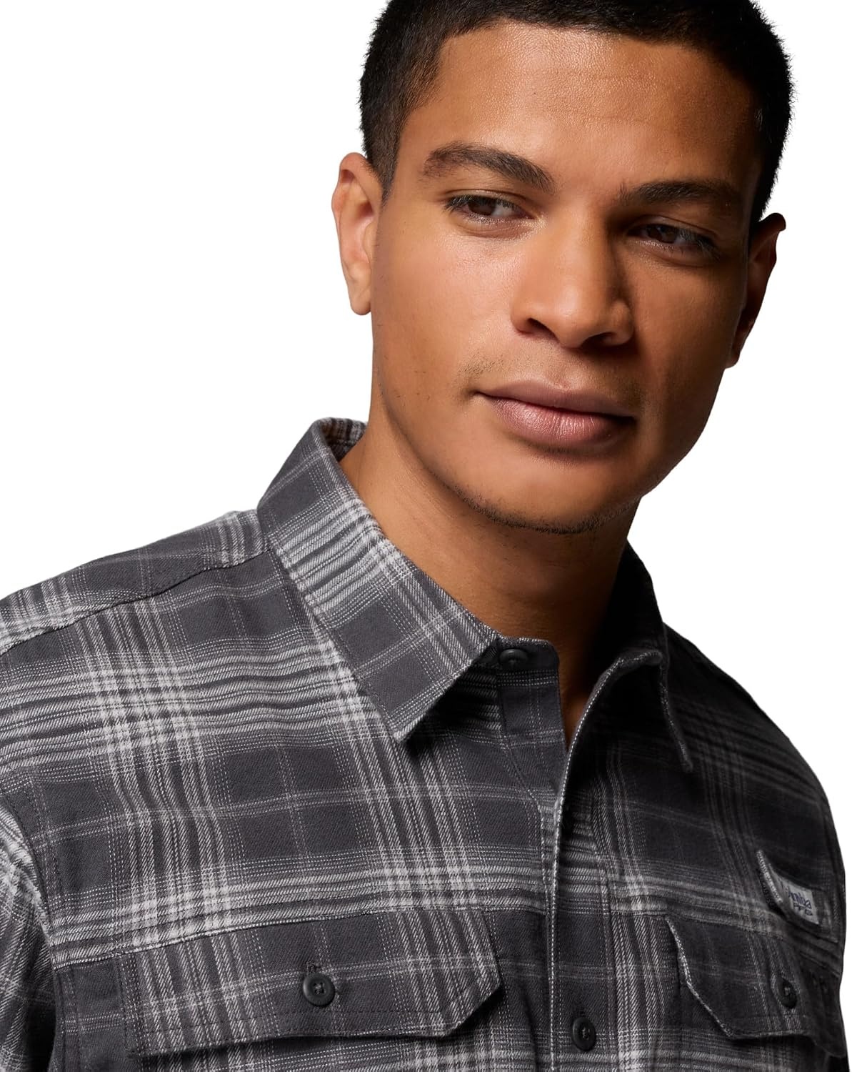image:imageColumbia Mens Pfg Topwater Tech FlannelShark Sheer Plaid