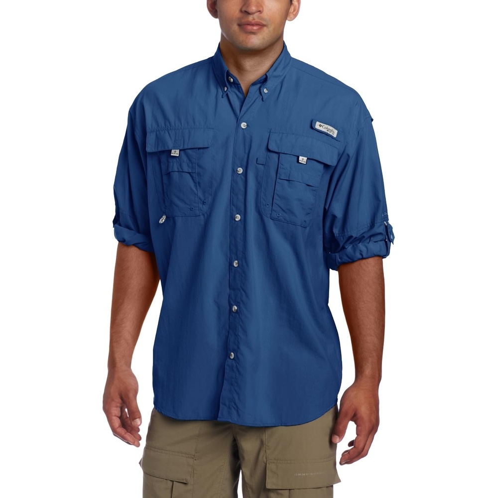 image:imageColumbia Mens PFG Bahama II Long Sleeve ShirtNight Tide