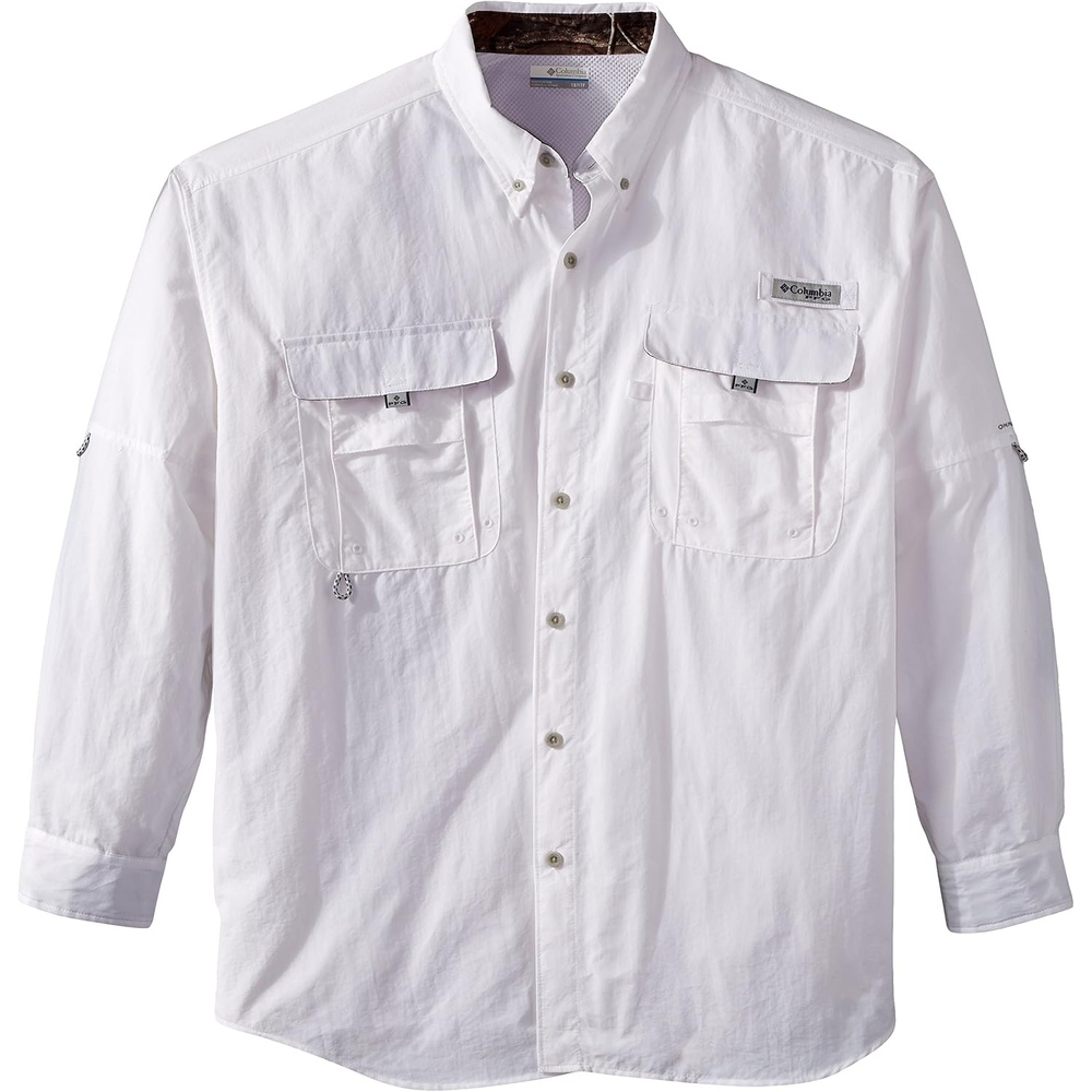 image:imageColumbia Mens PFG Bahama II Long Sleeve ShirtWhiteRealtree Ap