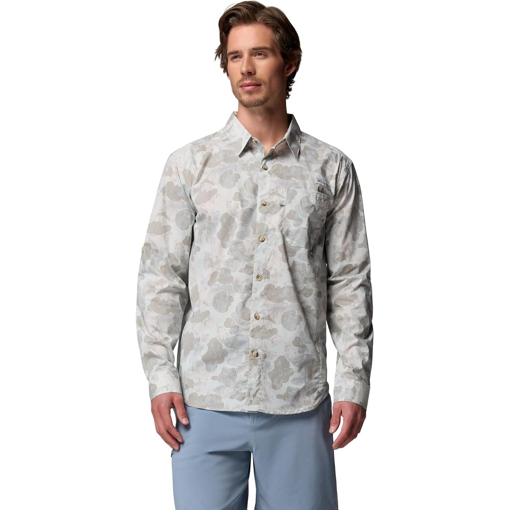 image:imageColumbia Mens PFG Harbor Peak Long Sleeve ShirtCool Grey Deltawoods