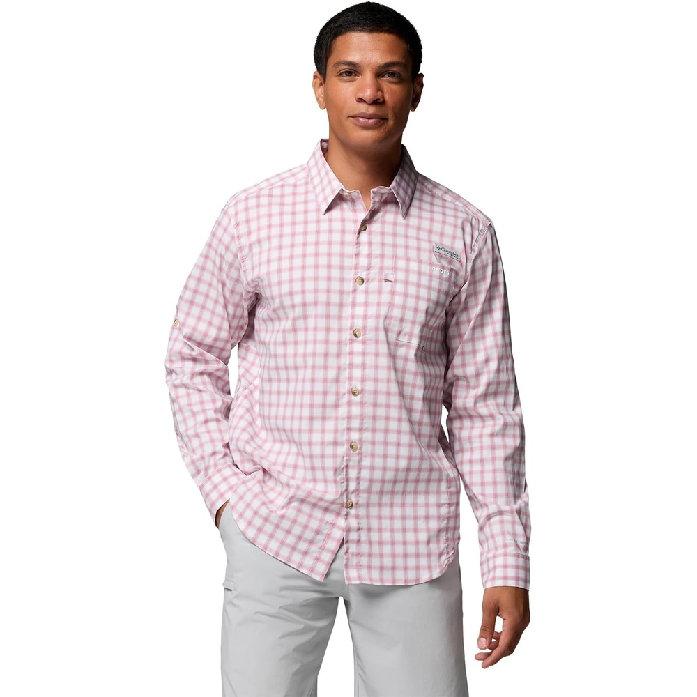 image:imageColumbia Mens PFG Harbor Peak Long Sleeve ShirtRosette Shoreline Ombre