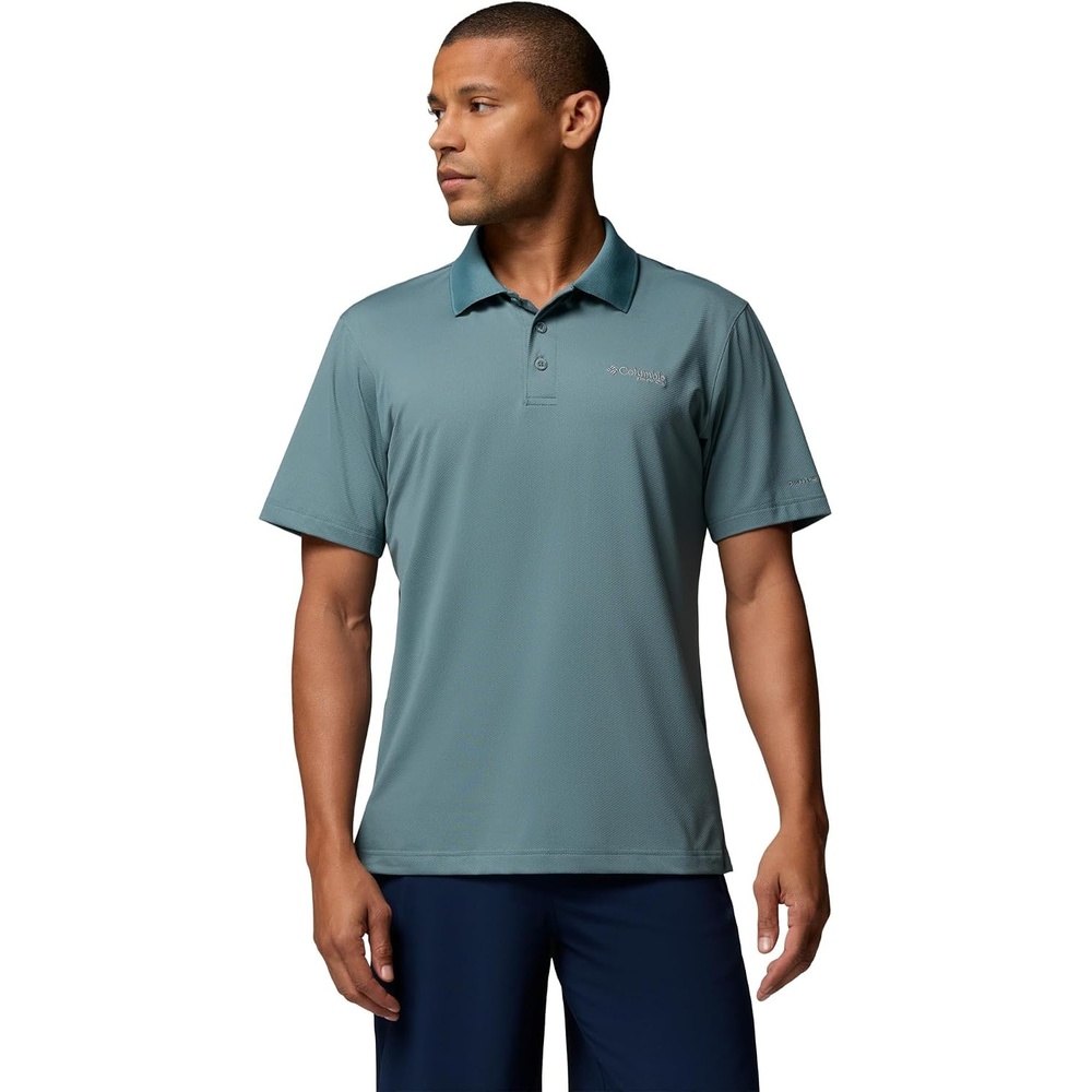 image:imageColumbia Mens PFG Low Drag Offshore Short Sleeve Polo Metal Medium