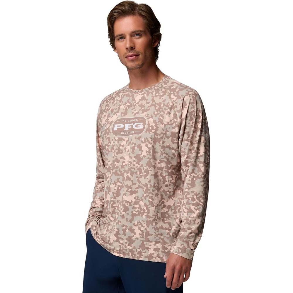 image:imageColumbia Mens PFG Solar Stream II Graphic Long SleeveTruffle Circulation
