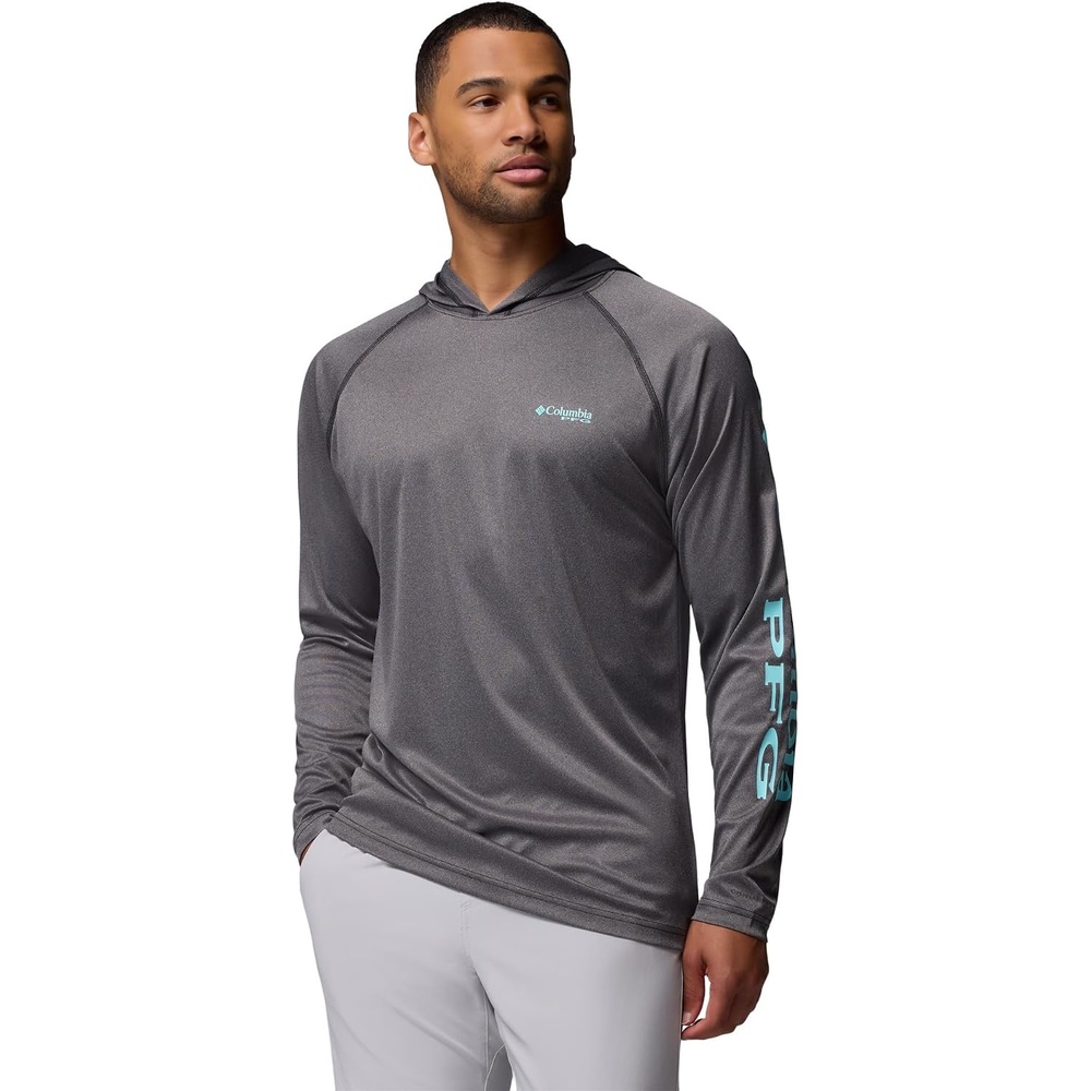image:imageColumbia Mens PFG Terminal Tackle HoodieBlack HeatherGulf Stream Logo