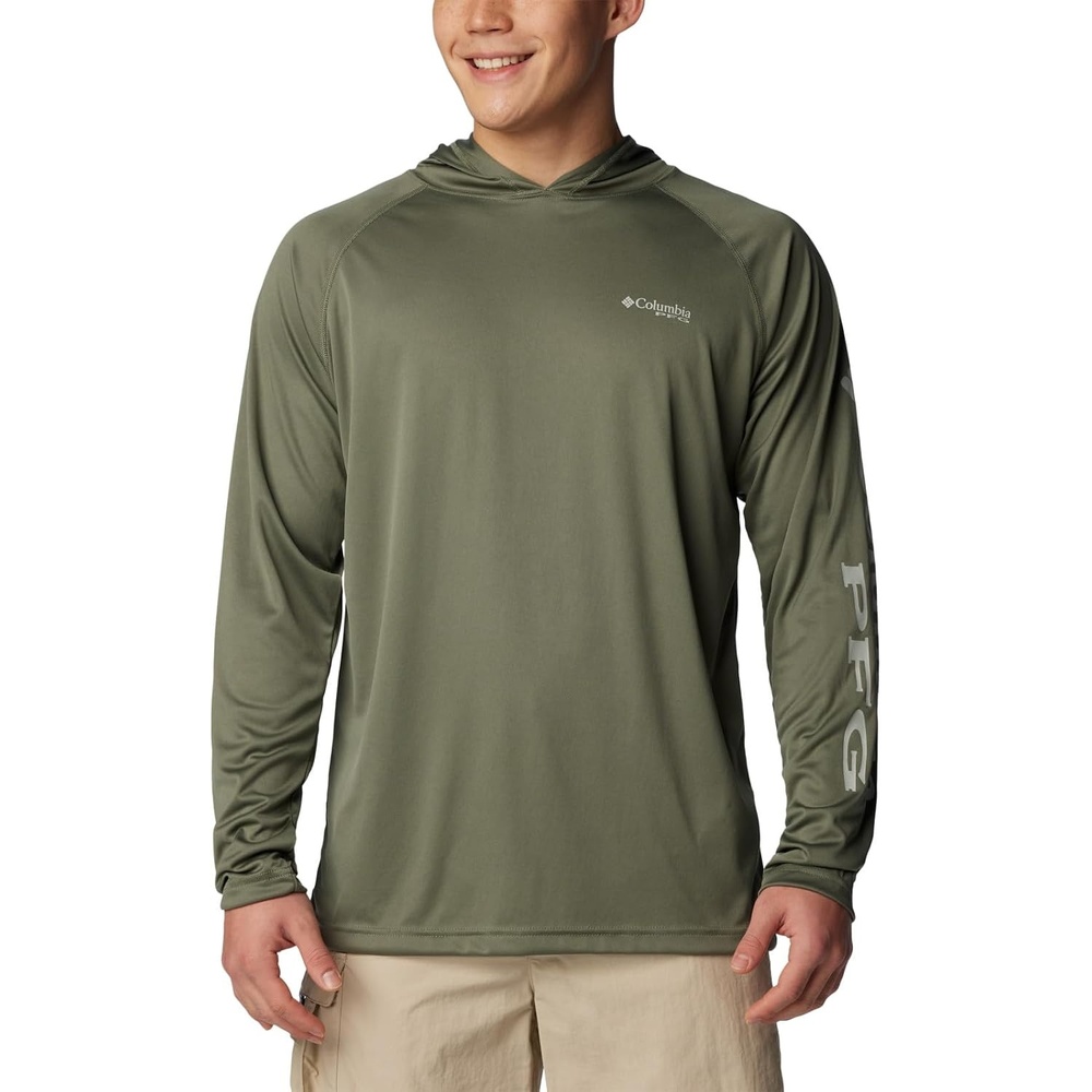 image:imageColumbia Mens PFG Terminal Tackle HoodieCypressCool Grey Logo