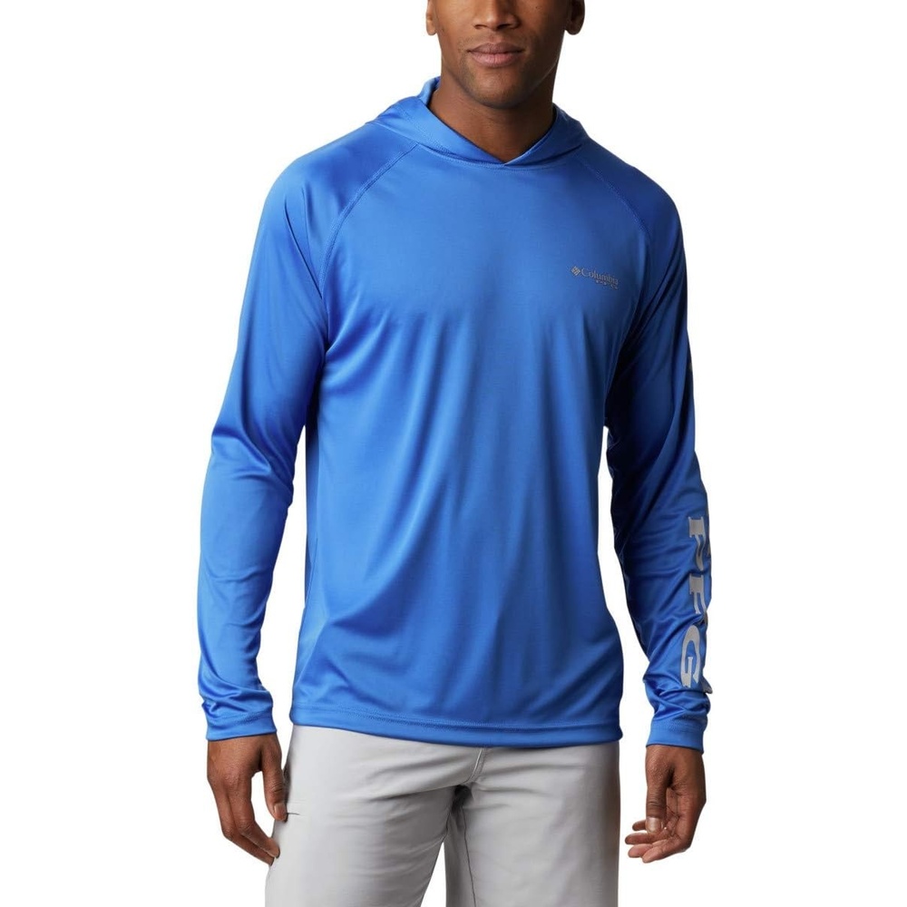image:imageColumbia Mens PFG Terminal Tackle HoodieVivid BlueCool Grey Logo
