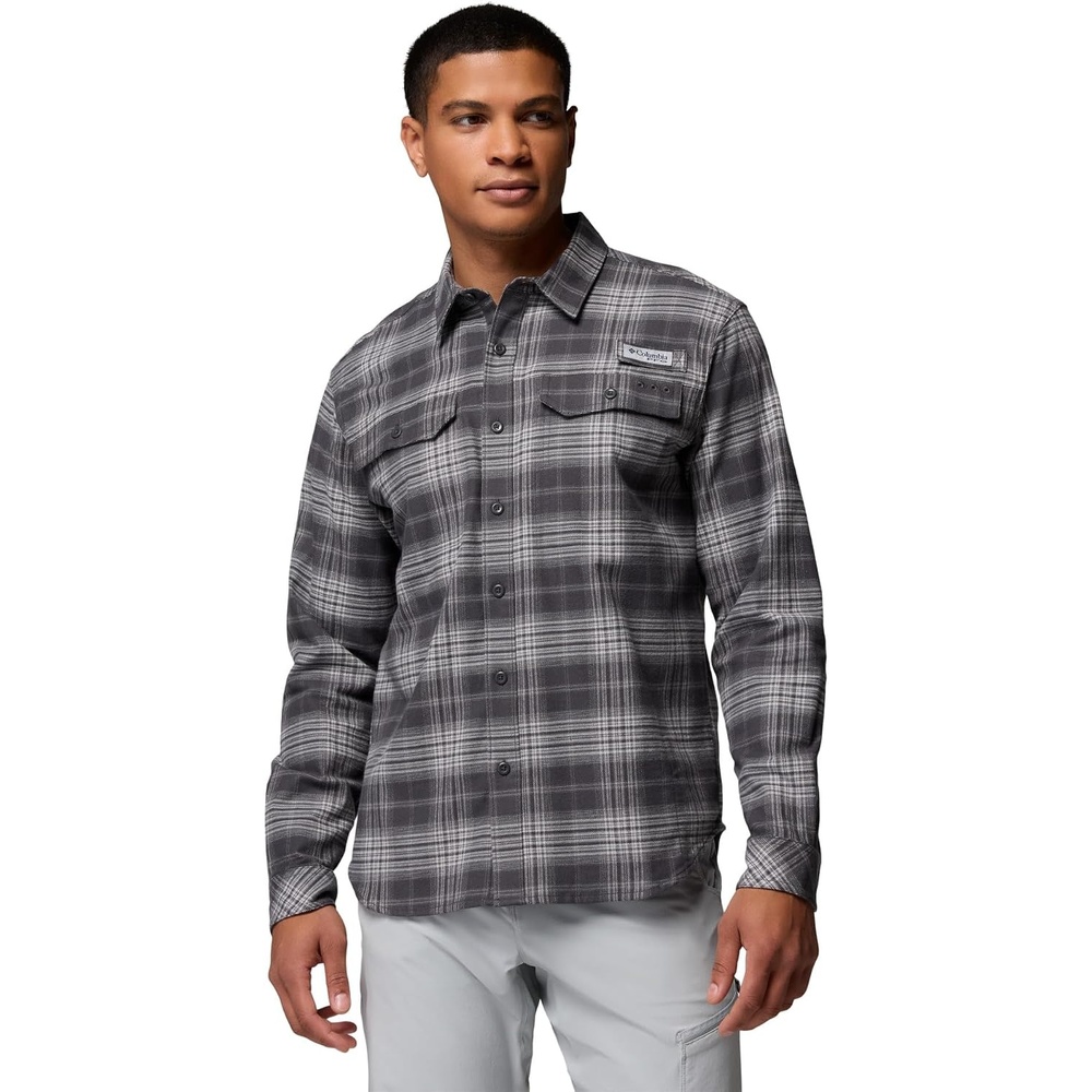 image:imageColumbia Mens Pfg Topwater Tech FlannelShark Sheer Plaid
