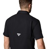 Columbia Men’s PFG Backwater Short Sleeve Shirt(Black)