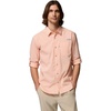 Columbia Men’s PFG Harbor Peak Long Sleeve Shirt(Bright Nectar Micro Gingham)