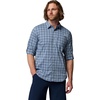 Columbia Men’s PFG Harbor Peak Long Sleeve Shirt(Dockside Blue Dock Plaid)