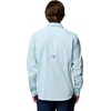 Columbia Men’s PFG Harbor Peak Long Sleeve Shirt(Marine Light Micro Gingham)