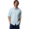 Columbia Men’s PFG Harbor Peak Long Sleeve Shirt(Marine Light Micro Gingham)