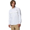 Columbia Men’s PFG Skiff Guide ii Long Sleeve Shirt(White)