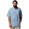Columbia Men’s PFG Tamiami II Short Sleeve Fishing Shirt(Dockside Blue)