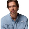 Columbia Men’s PFG Tamiami II Short Sleeve Fishing Shirt(Dockside Blue)