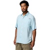 Columbia Men’s PFG Tamiami II Short Sleeve Fishing Shirt(Marine Light)