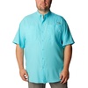Columbia Men’s PFG Tamiami II Short Sleeve Fishing Shirt(Opal Blue)