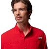 Columbia Men’s PFG Tamiami II Short Sleeve Fishing Shirt(Red Spark)