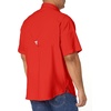 Columbia Men’s PFG Tamiami II Short Sleeve Fishing Shirt(Red Spark)