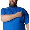 Columbia Men’s PFG Tamiami II Short Sleeve Fishing Shirt(Vivid Blue)