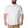 Columbia Men’s PFG Tamiami II Short Sleeve Fishing Shirt(White)