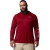 Columbia Men’s PFG Terminal Tackle Hoodie(Beet/White Logo)