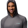 Columbia Men’s PFG Terminal Tackle Hoodie(Black Heather/Gulf Stream Logo)