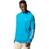 Columbia Men’s PFG Terminal Tackle Hoodie(Blue Echo/White Logo)