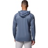 Columbia Men’s PFG Terminal Tackle Hoodie(Carbon Heather/Red Spark Logo)