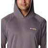 Columbia Men’s PFG Terminal Tackle Hoodie(City Grey/Cocoa Butter Logo)