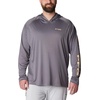 Columbia Men’s PFG Terminal Tackle Hoodie(City Grey/Cocoa Butter Logo)