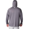 Columbia Men’s PFG Terminal Tackle Hoodie(City Grey/Cocoa Butter Logo)