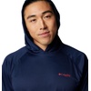 Columbia Men’s PFG Terminal Tackle Hoodie(Collegiate Navy/Sunset Red Logo)