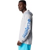 Columbia Men’s PFG Terminal Tackle Hoodie(Cool Grey/Vivid Blue Logo)