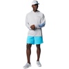 Columbia Men’s PFG Terminal Tackle Hoodie(Cool Grey/Vivid Blue Logo)