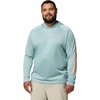 Columbia Men’s PFG Terminal Tackle Hoodie(Crushed Blue Heather/Bright Nectar Logo)