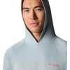 Columbia Men’s PFG Terminal Tackle Hoodie(Crushed Blue/Faded Peach Logo)