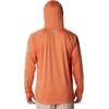Columbia Men’s PFG Terminal Tackle Hoodie(Dusty Orange/New Mint Logo)
